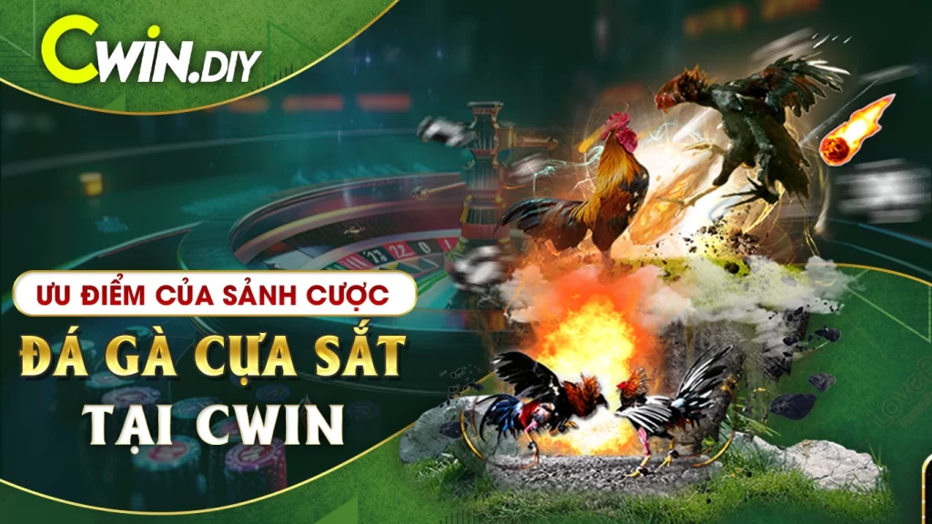 Ưu điểm của sảnh cược đá gà cựa sắt tại CWIN